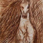 'Wild Horse' intagli drypoint V.E. 2/50